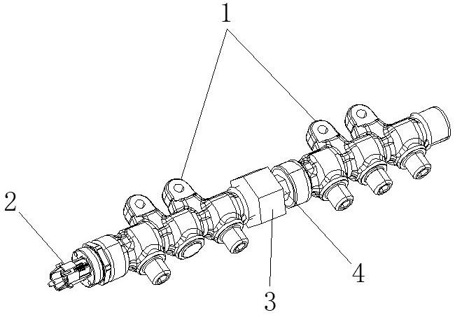 一种不同缸数内燃机高压共轨系统可通用的燃油分配管的制作方法
