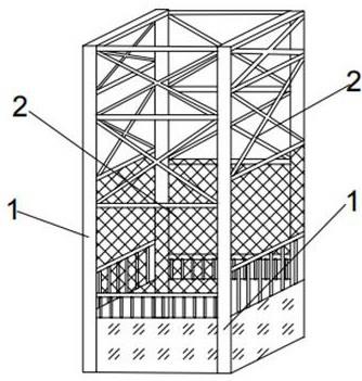 钢结构电梯井道立柱横向连接结构的制作方法