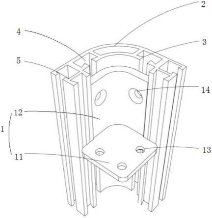 一種轉角型材裝置及櫃體設備的製作方法