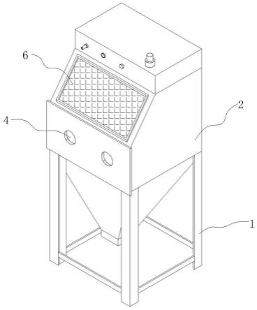 一种折叠椅加工用表面喷砂设备的制作方法