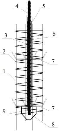 一种扩径式挂钩锚杆钢筋笼的制作方法