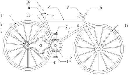 一种齿轮传动自行车的制作方法