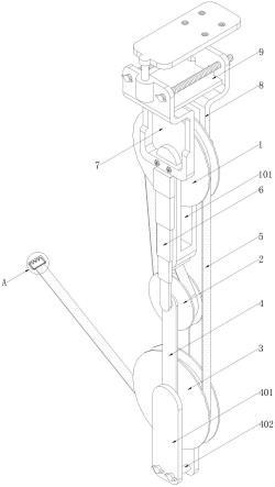 一种便携式建筑材料提升装置