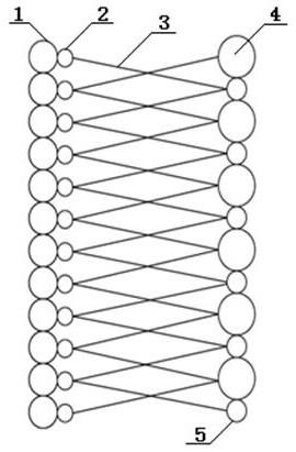 竖条纹六明治编织结构的制作方法