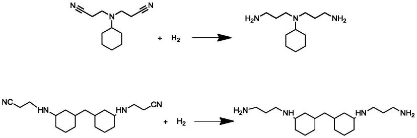 一种双氰乙基脂环胺加氢制备双氨丙基脂环胺的方法与流程