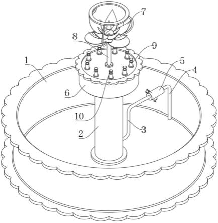 一種園林規劃用噴泉景觀建築的製作方法