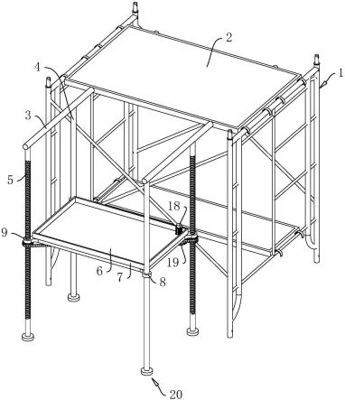 一种房屋建设用脚手架的制作方法