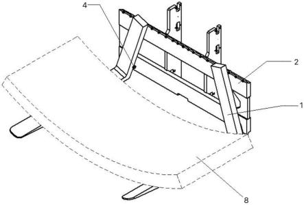 一种便于搬运弧形货物的货叉架的制作方法