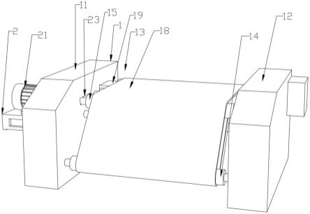 一种运纸弧度可调节的三层线瓦楞机的制作方法