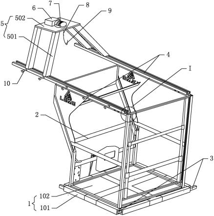 一种桅柱式高空作业用承载护栏及高空作业平台的制作方法