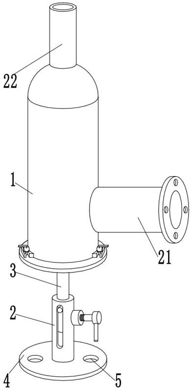 一种螺杆式压缩机配套用空气过滤器安装结构的制作方法