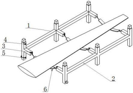 一种叶片延长节放置和运输支架的制作方法