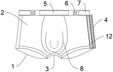 一种便于穿戴的男性内裤的制作方法