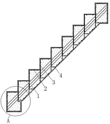 一种免拆一体化钢筋混凝土楼梯预制件腔体结构的制作方法
