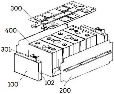端部夹板组件、电池模组框架及电池模组的制作方法