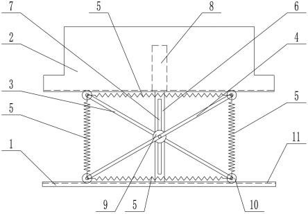 一种竖向隔震机构及应用其的三维隔震展柜的制作方法