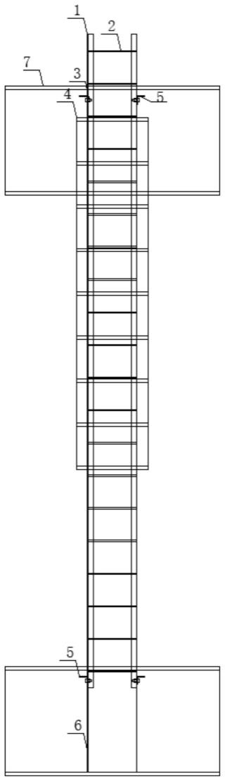 一种钢梁施工用安全爬梯的制作方法