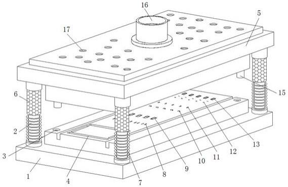 一种高精密的连接器金属件专用连续冲压模具的制作方法