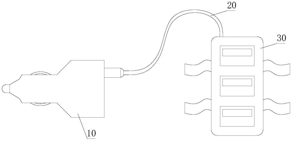 一种带有分线器的充电线束的制作方法