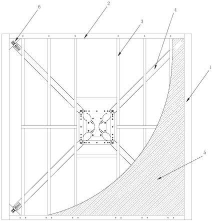 一种竖向承重-水平抗侧可分式冷弯薄壁型钢组合墙体及安装方法