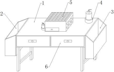 一种室外大规模核酸采集专用桌的制作方法