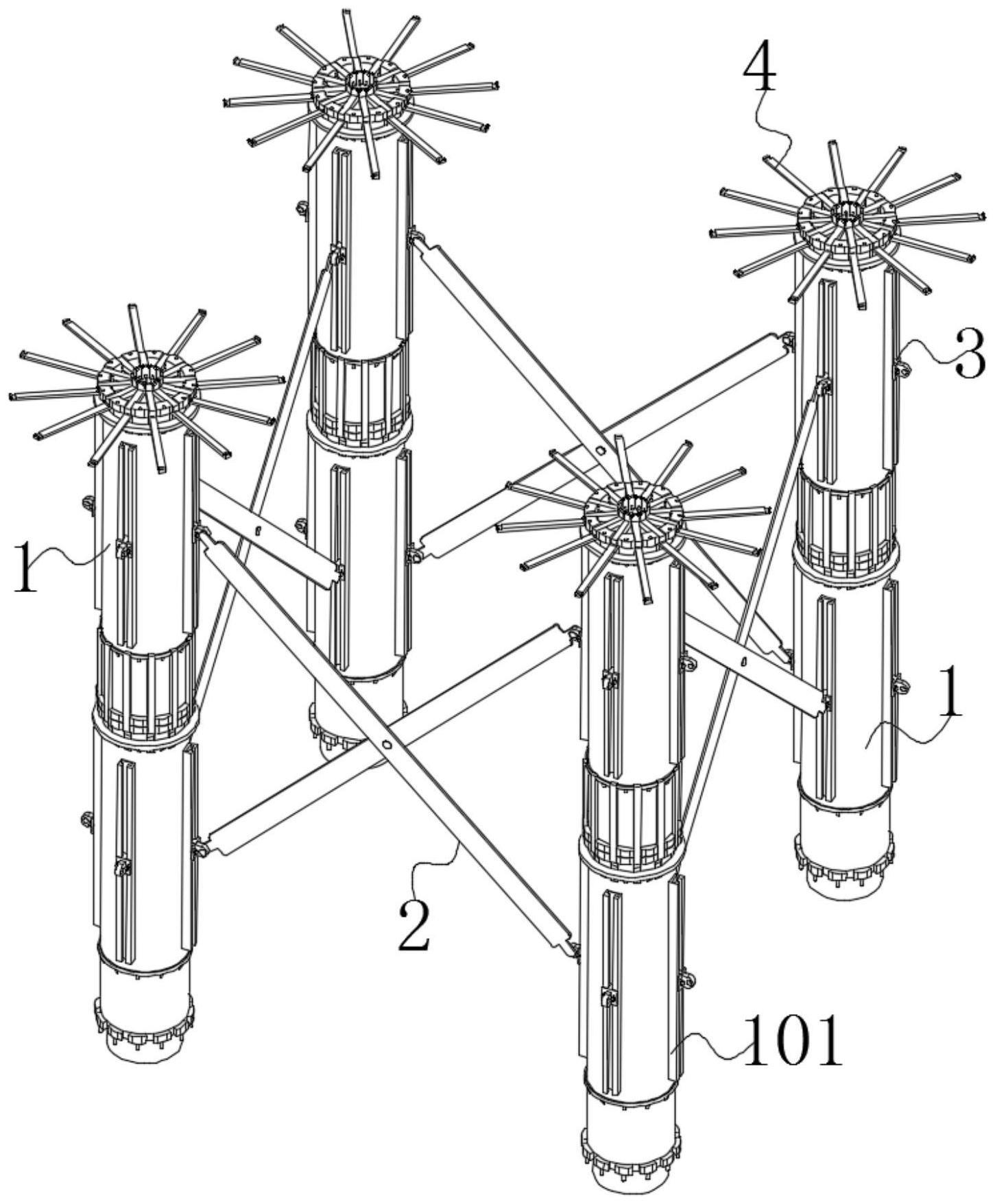 一种二次反射塔用便于组装的标准节的制作方法