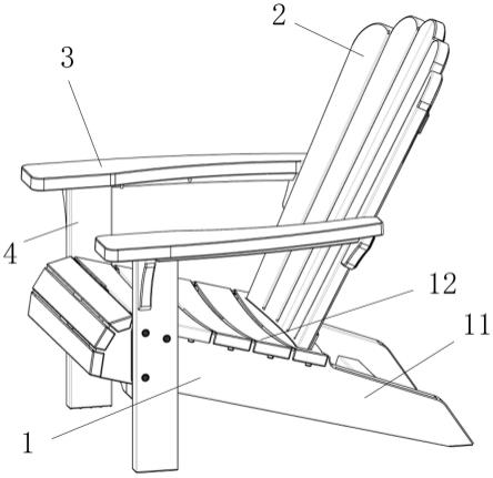 一种组装式户外休闲椅的制作方法