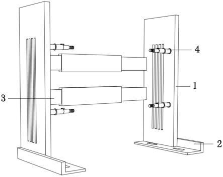 电梯控制柜的支架组件的制作方法