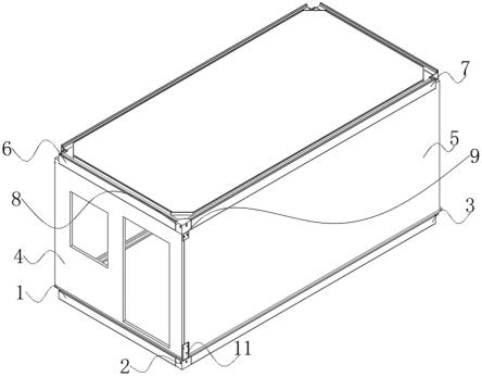 一种折叠式集成房屋墙体锁定结构的制作方法