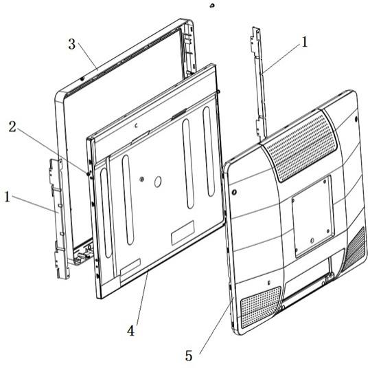 一种显示器面板固定结构及应用其的医用显示器的制作方法