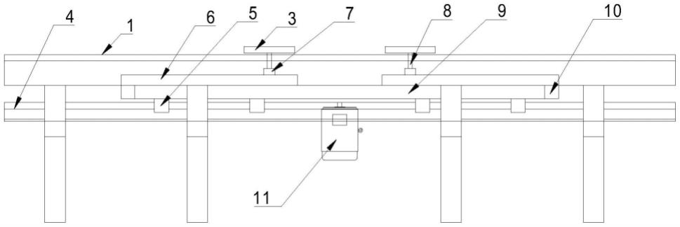 一种文件柜侧门封角电阻焊接移动架体装置的制作方法