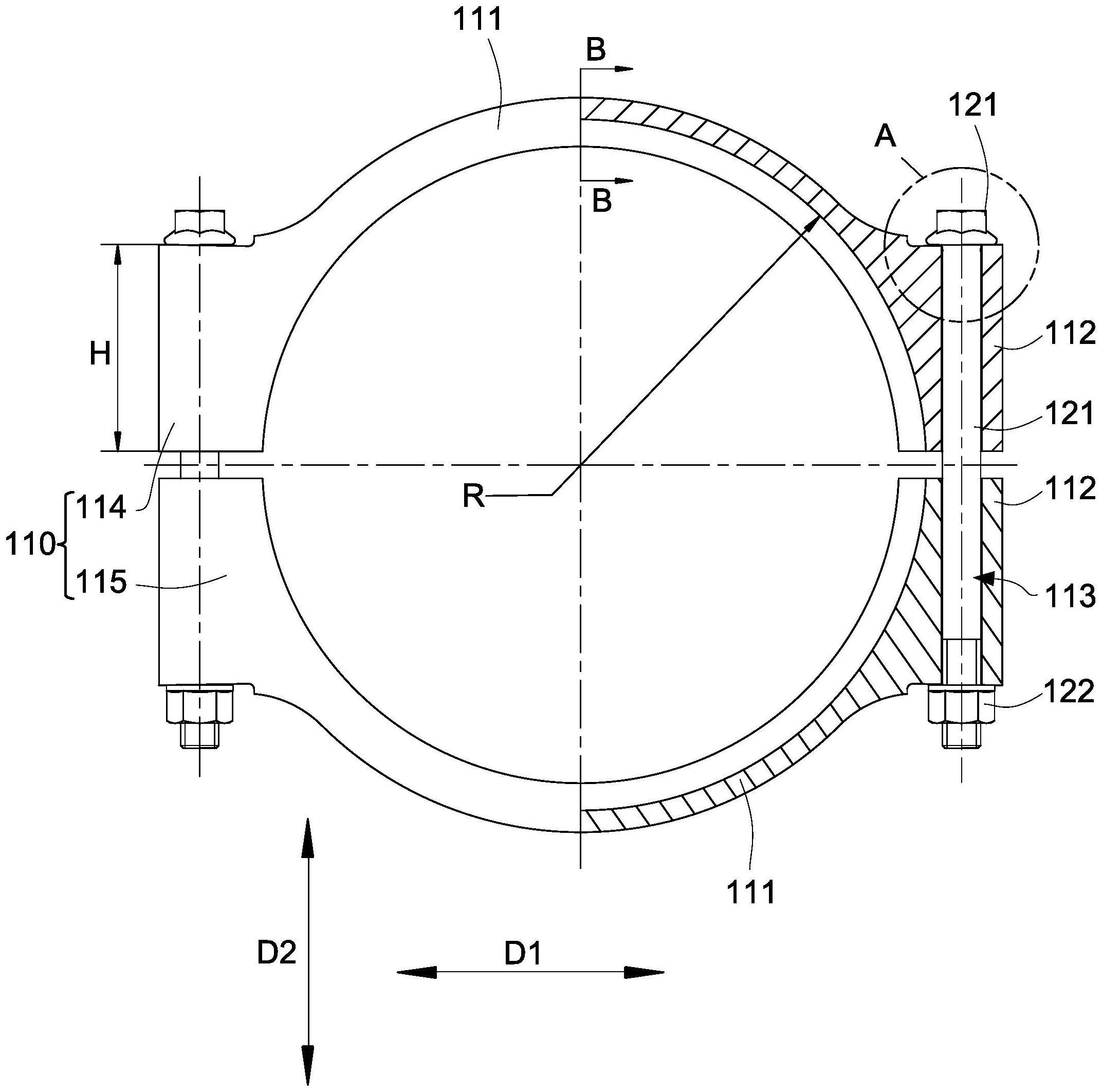 卡箍及具有其的内燃机用管道结构的制作方法