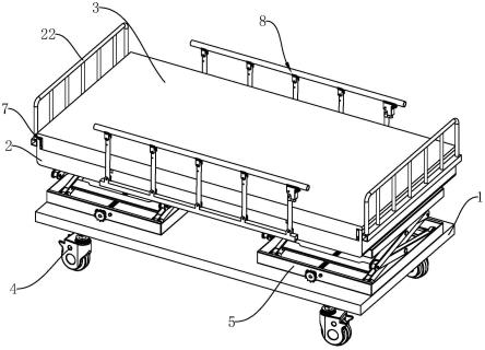 一种升降平移式医用转运床的制作方法