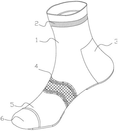 一种高效持久抗菌防臭功能的袜子的制作方法
