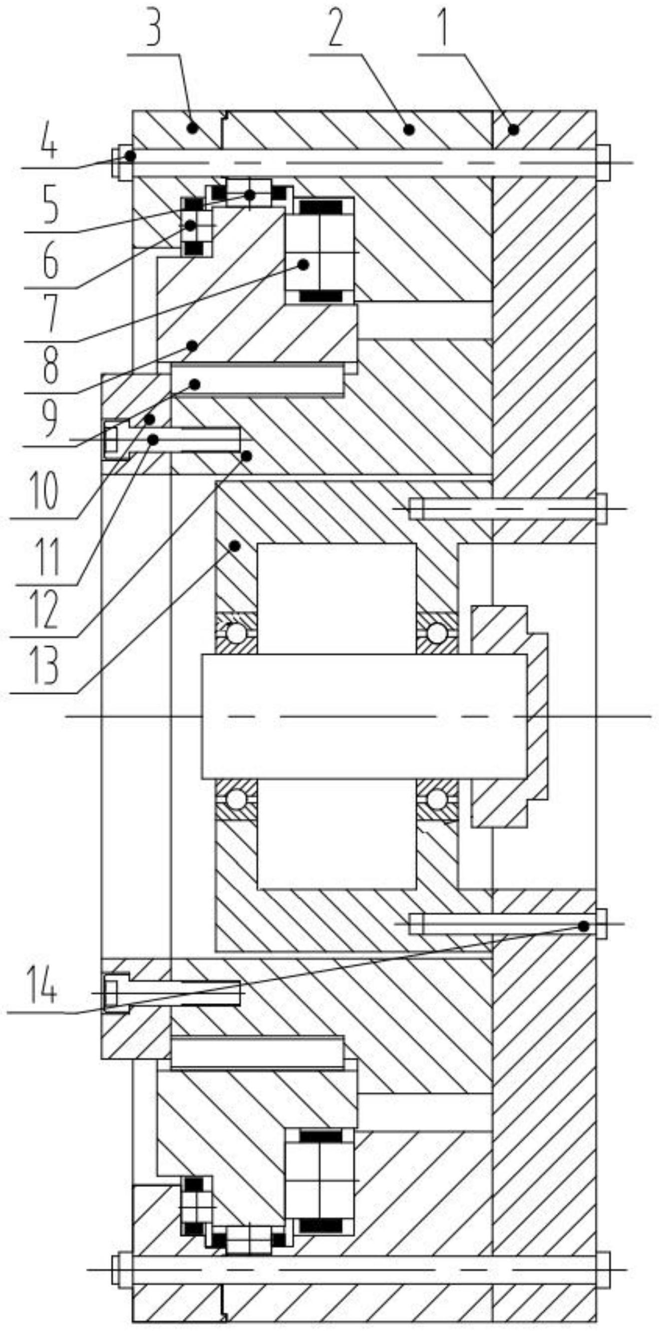 一种便装拆轴驱式回转支承结构、装配方法及其工作性能检测方法与流程