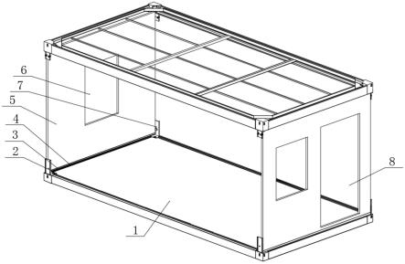 一种折叠房屋用轨道式横梁结构的制作方法