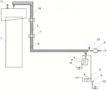 一种焦炉煤气氨法脱硫再生尾气管道的防堵装置的制作方法