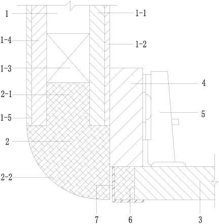 一种隔墙与墙柜端部连接处收口节点结构的制作方法