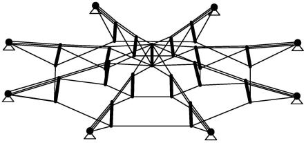 結構的概念上發展而來,通過受壓的杆和受拉的索形成自平衡的穩定體系