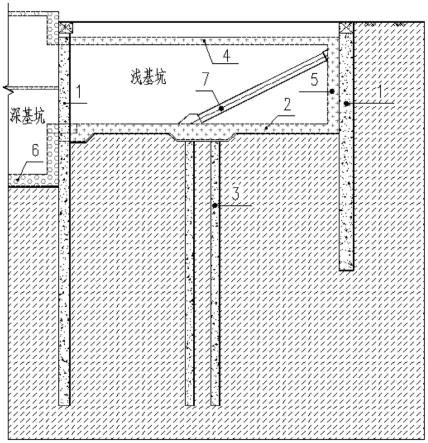 三排组桩支护结构及相应的基坑施工方法与流程