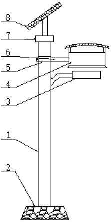 一种带有防护功能的太阳能路灯的制作方法