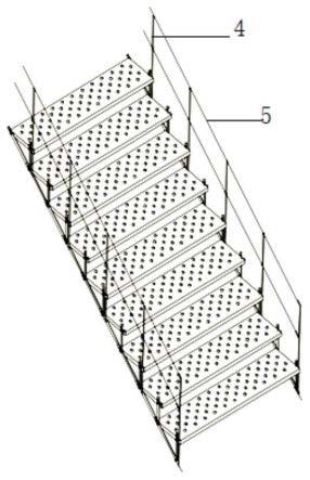 一种应用于边坡的便携式楼梯及其使用方法与流程