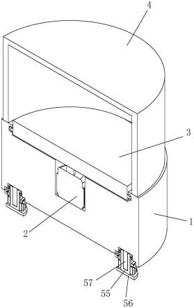 一种建筑材料销售用可旋转的循环式展示装置的制作方法