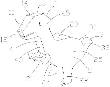 3d转头恐龙图纸图片