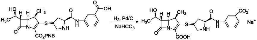 氢化合成厄他培南钠用钯炭催化剂及其制备方法和应用与流程