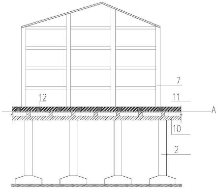 一种实现上部续建建筑灵活布置的转换结构的制作方法