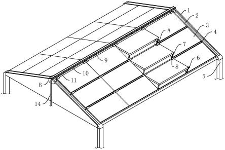 一种绿色建筑的生态型发电屋顶的制作方法