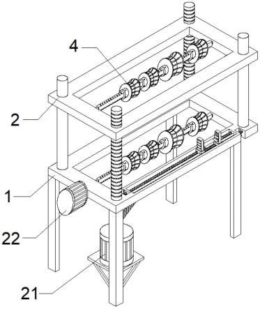 一种铜丝电缆加工用轮齿式排剪机构的制作方法