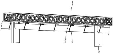 一种贝雷梁悬吊式管线保护装置的制作方法