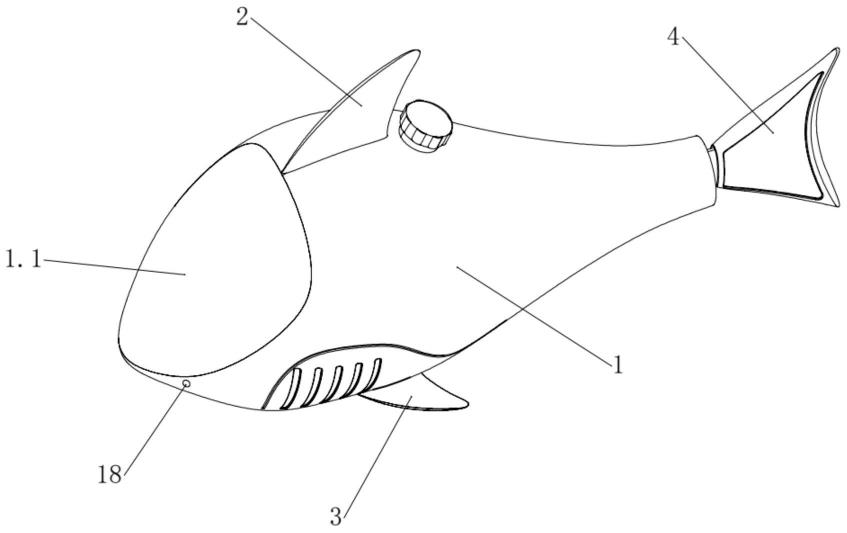 仿生机械鱼结构简图图片